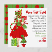 Unmögliches Geschenkstapel Einladung (Vorne/Hinten)