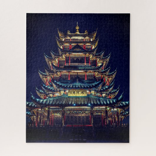 Unmögliches Puzzle - asiatischer Tempel (Vertikal)