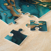 Unmögliches Puzzle aus abstraktem Marmor (Seite)