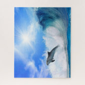 Unmögliches Puzzle - Dolphin-Springen in die Welle (Vertikal)