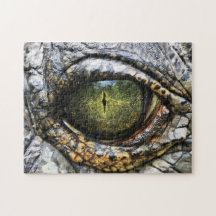 Unmögliches Puzzle - Krokodile Augen
