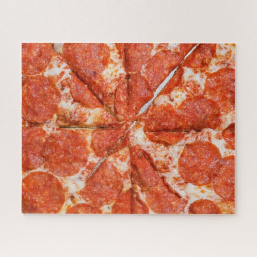 Unmögliches Puzzle - Pepperoni Pizza (Horizontal)