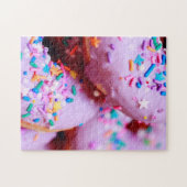 Unmögliches Puzzle - rosa Donuts (Horizontal)