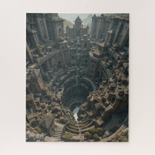 Unmögliches Rätsel - Die Geistersturmtäuschung Puzzle (Vertikal)