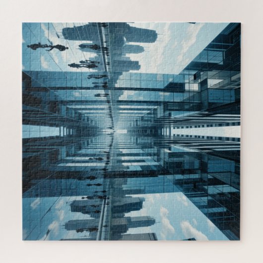 Unmögliches Rätsel - Spiegelstadt Puzzle (Horizontal)