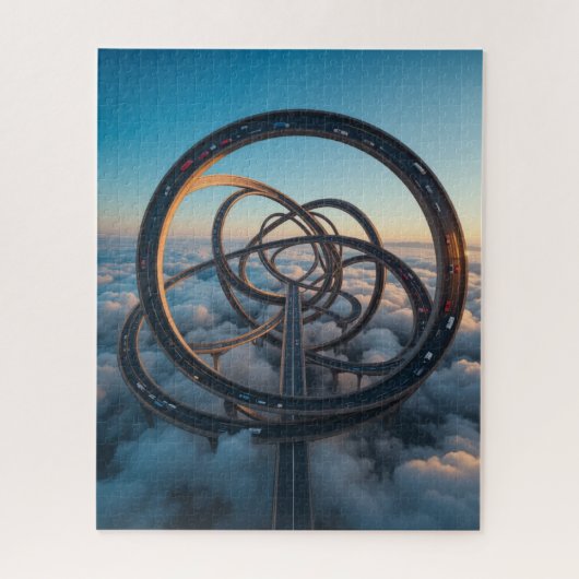 Unmögliches Rätsel - Straßen nach Nirgendwo Puzzle (Vertikal)