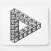 Unmögliches Täuschungs-Dreieck Mousepad (Vorne)