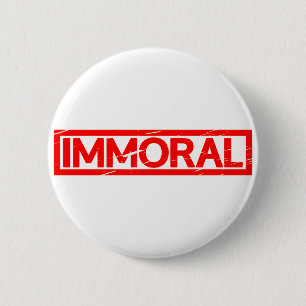Unmoralische Briefmarke Button