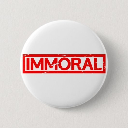 Unmoralische Briefmarke Button (Vorderseite)