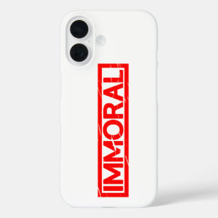 Unmoralische Briefmarke iPhone 16 Hülle