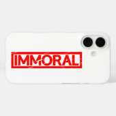 Unmoralische Briefmarke Case-Mate iPhone Hülle (Rückseite (Horizontal))