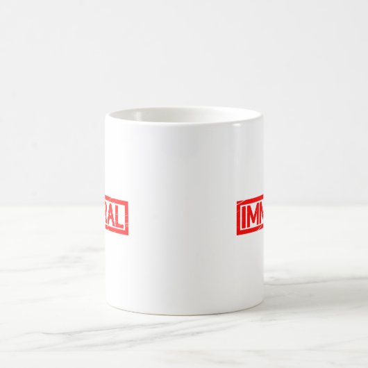 Unmoralische Briefmarke Kaffeetasse (Mittel)