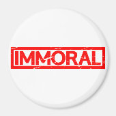 Unmoralische Briefmarke Magnet (Vorne)