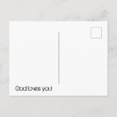 Unnachgiebige Designs Unnachgiebiges Gebet Postkar Postkarte (Rückseite)