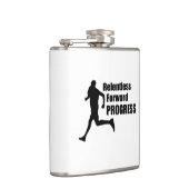 Unnachgiebiger Fortschritt Flachmann (Rechts)