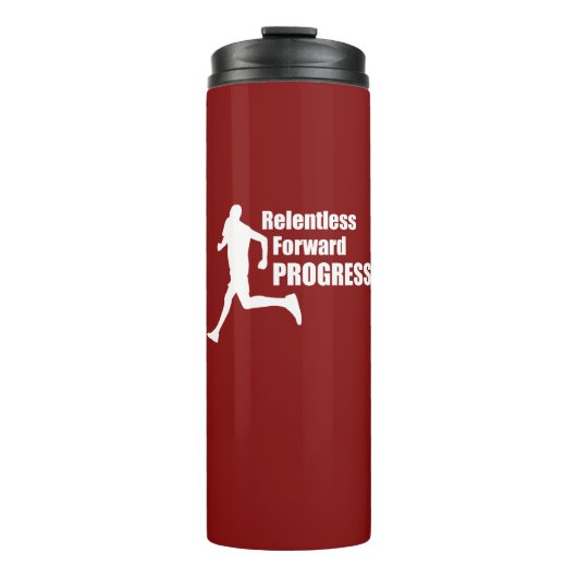 Unnachgiebiger Fortschritt Thermosbecher (Vorderseite)