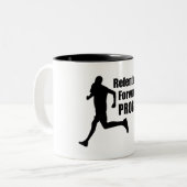 Unnachgiebiger Fortschritt Zweifarbige Tasse (Vorderseite Links)