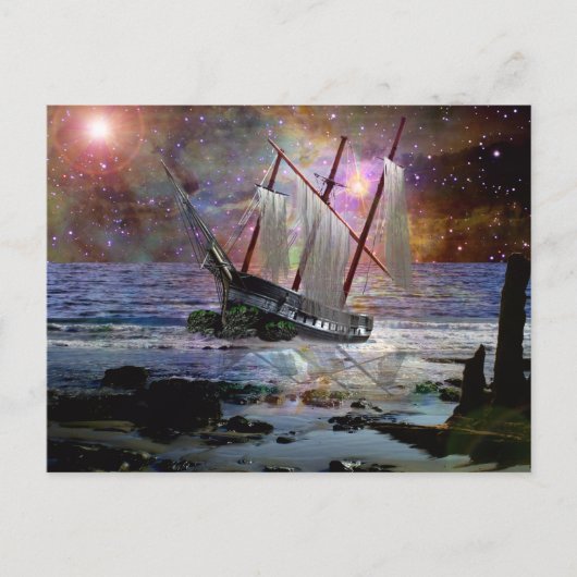 Unnachgiebiges Meer Postkarte (Vorderseite)