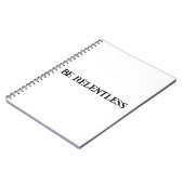 Unnachgiebiges Mindset-Notebook für Männer Notizblock (Linke Seite)