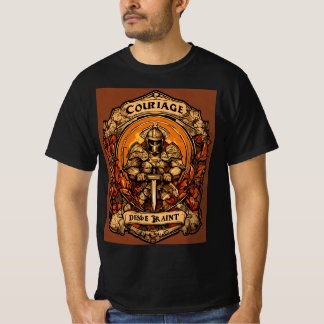 Unnachgiebiges Spirit-de-Courage und kämpferisches T-Shirt