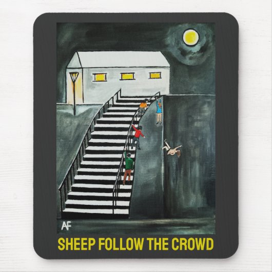 Unnecessary Steps Painting by Alfred Fox Mousepad (Vorne)