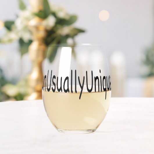 UnNormalerweiseUnique Weinglas Ohne Stiel (Insitu (Hochzeit))