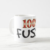 Unnötig geschäftige 100 Prozent Kaffeetasse (Vorderseite Links)