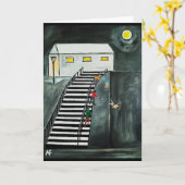 Unnötige Schritte Malerei von Alfred Fox Karte (Gelbe Blume)