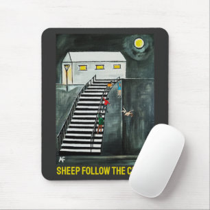 Unnötige Schritte Malerei von Alfred Fox Mousepad