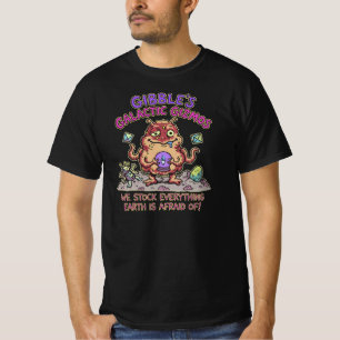 Unny Gibbles Galaktische Gimmicks Retro-Alien-Shir T-Shirt
