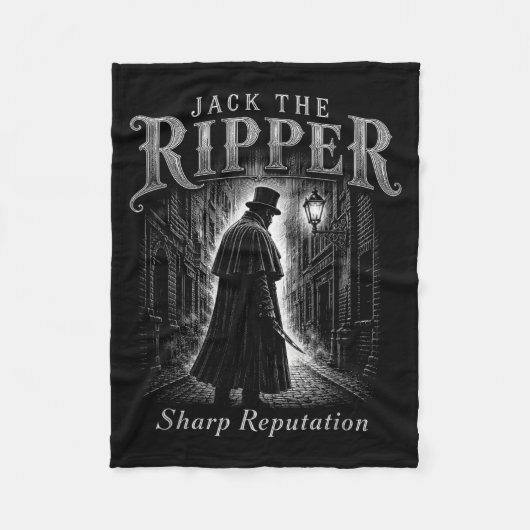 Unny Jack The Ripper Scharfer Ruf Gothic Fleecedecke (Vorderseite)