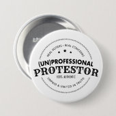 (UNO) Beruflicher Protestor-Knopf Button (Vorne & Hinten)
