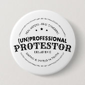 (UNO) Beruflicher Protestor-Knopf Button (Vorderseite)