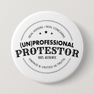 (UNO) Beruflicher Protestor-Knopf Button