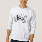 UNO: Christliche Isaiah JESUS-Weihnachten Sweatshirt (Vorderseite)