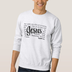 UNO: Christliche Isaiah JESUS-Weihnachten Sweatshirt