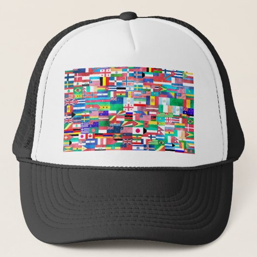 UNO-Collage Truckerkappe (Vorderseite)