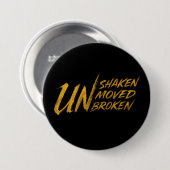 UNO erschüttert. UNumgezogen. UNbroke - Unzerbrech Button (Vorne & Hinten)
