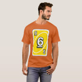 UNO Halloween Gelb 6 Karte T-Shirt (Vorne ganz)