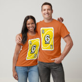 UNO Halloween Gelb 6 Karte T-Shirt (Unisex)