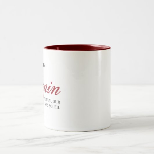 UNO jour ohne Chopin… Zweifarbige Tasse (Mittel)