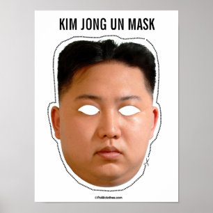 UNO-Maske Kim-Jong Poster