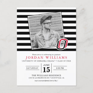 UNO Mavericks Graduate Ankündigungspostkarte