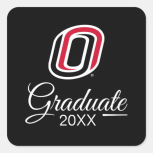 UNO Mavericks Graduate Quadratischer Aufkleber