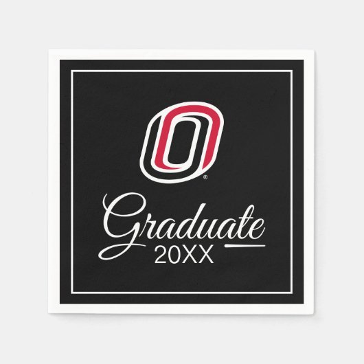 UNO Mavericks Graduate Serviette (Vorderseite)