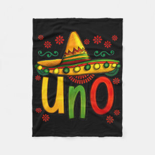 Uno Mein erster mexikanischer Geburtstag Cinco De  Fleecedecke
