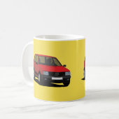 Uno Mille Turbo, d.h. - zwei Bilder Coffee Tasse (Vorderseite Links)