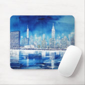 UNO u. Stadtmitte-East River Winter Mousepad (Mit Mouse)