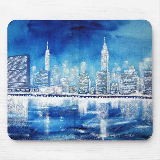 UNO u. Stadtmitte-East River Winter Mousepad (Vorne)