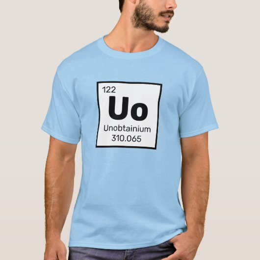 Unobtainium / Bildtabelle - T - Shirt für Uo-Eleme (Vorderseite)